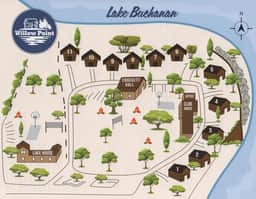 Cabin 10- Lakefront Sandy Beach-King Bed-Full Kitchen-Sleeping Loft-AC/Heat-Sleeps 6 - Image 2
